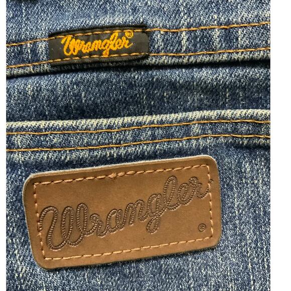Wrangler 47 Advanced Comfort Jeans Mens 38X30 Regular Fit Mid Wash Streetwear - Picture 10 of 11